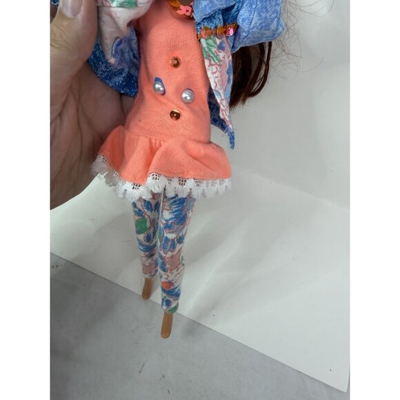 Vintage 1993 Paint N Dazzle Barbie #10057 Redhead in Original Outfit & Earrings - Picture 7 of 11